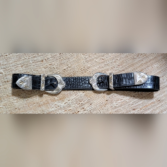 MAJE • WESTERN DOUBLE BUCKLE BELT - Picture 2 of 6